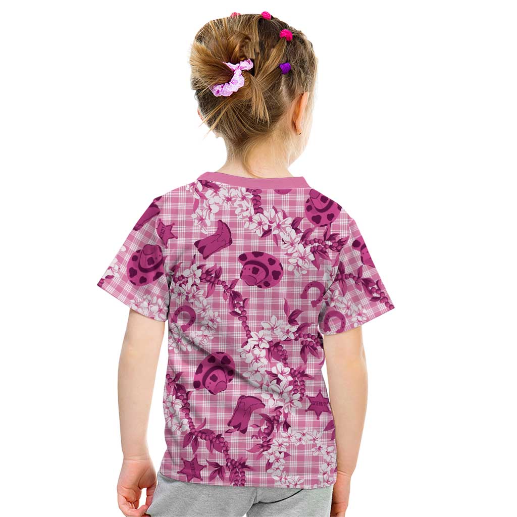 Mokihana Maile Ilima Leis Paniolo Palaka Kid T Shirt Hawaiian Omaomo Ulaula Spirit LT9 - Polynesian Pride