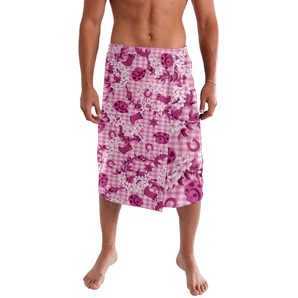 Mokihana Maile Ilima Leis Paniolo Palaka Lavalava Hawaiian Omaomo Ulaula Spirit LT9 Pink - Polynesian Pride