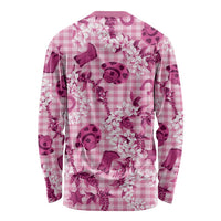 Mokihana Maile Ilima Leis Paniolo Palaka Long Sleeve Shirt Hawaiian Omaomo Ulaula Spirit LT9 - Polynesian Pride