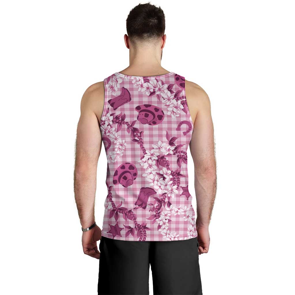 Mokihana Maile Ilima Leis Paniolo Palaka Men Tank Top Hawaiian Omaomo Ulaula Spirit LT9 - Polynesian Pride
