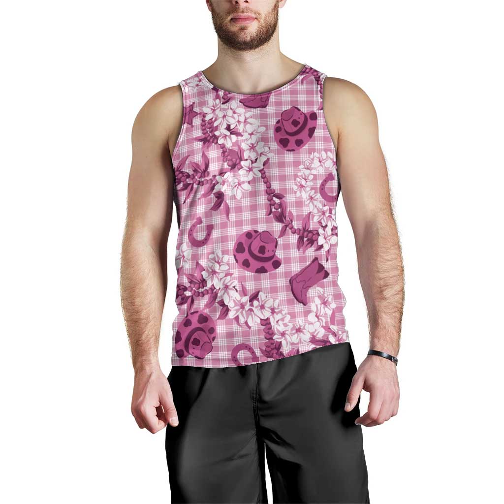 Mokihana Maile Ilima Leis Paniolo Palaka Men Tank Top Hawaiian Omaomo Ulaula Spirit LT9 - Polynesian Pride