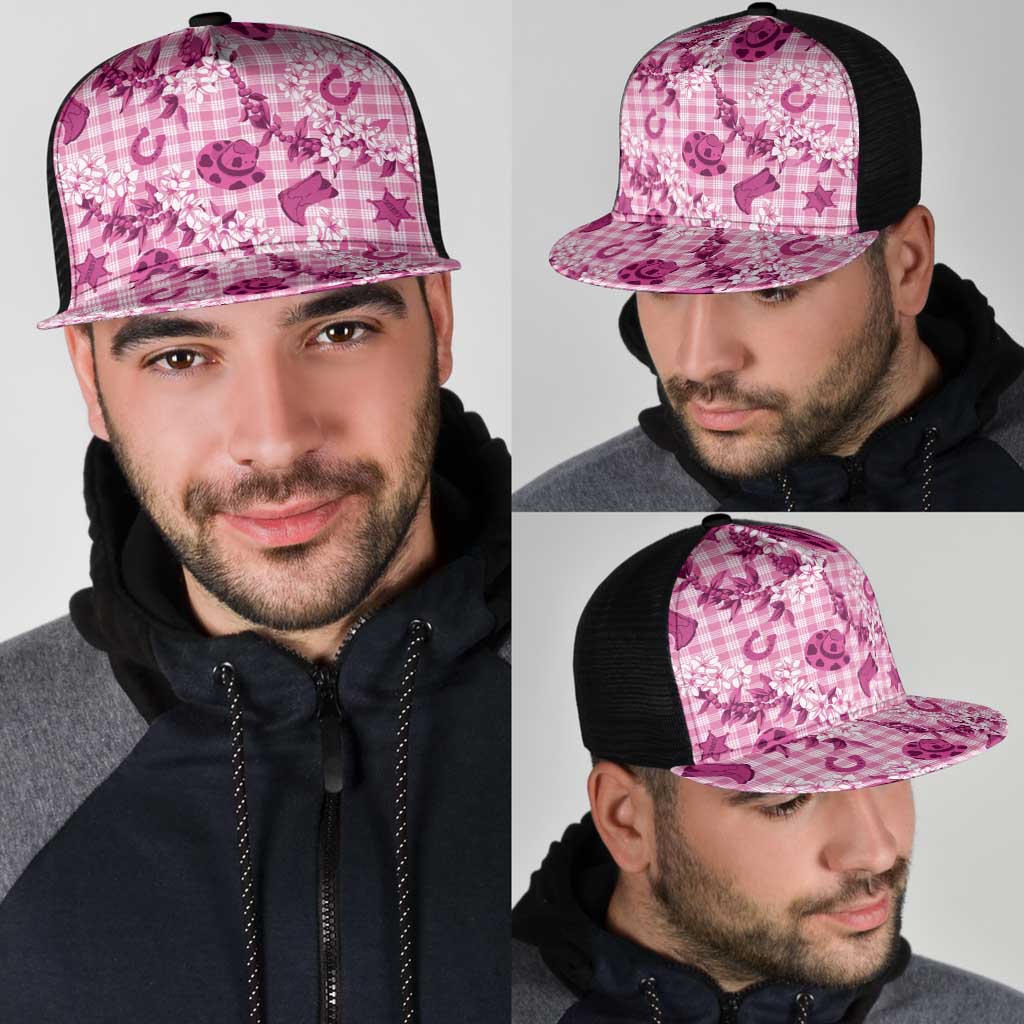 Mokihana Maile Ilima Leis Paniolo Palaka Mesh Trucker Cap Hawaiian Omaomo Ulaula Spirit LT9 - Polynesian Pride