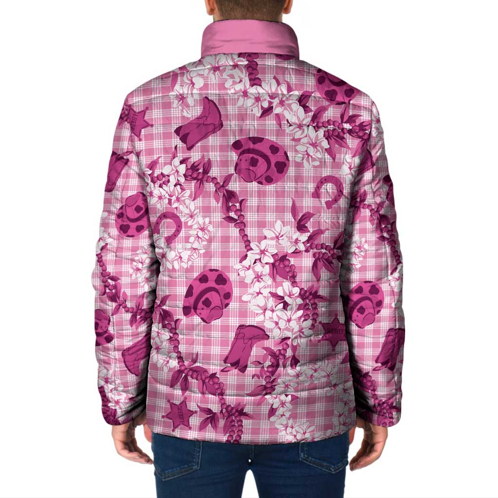 Mokihana Maile Ilima Leis Paniolo Palaka Padded Jacket Hawaiian Omaomo Ulaula Spirit LT9 - Polynesian Pride
