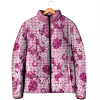 Mokihana Maile Ilima Leis Paniolo Palaka Padded Jacket Hawaiian Omaomo Ulaula Spirit LT9 - Polynesian Pride