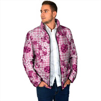 Mokihana Maile Ilima Leis Paniolo Palaka Padded Jacket Hawaiian Omaomo Ulaula Spirit LT9 - Polynesian Pride