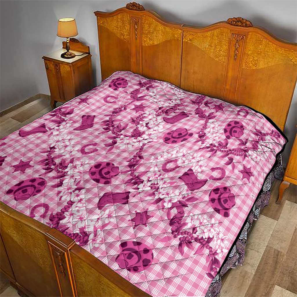 Mokihana Maile Ilima Leis Paniolo Palaka Quilt Hawaiian Omaomo Ulaula Spirit LT9 - Polynesian Pride