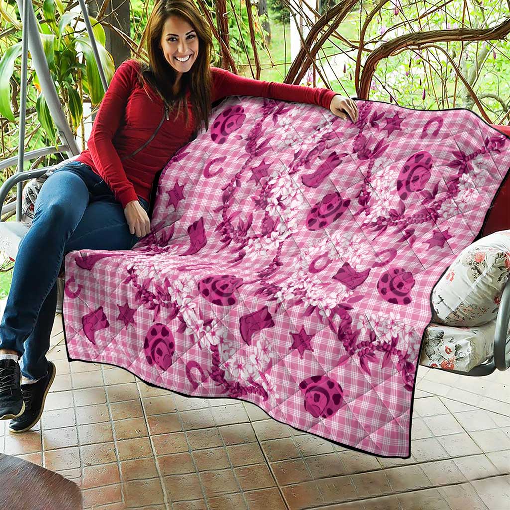 Mokihana Maile Ilima Leis Paniolo Palaka Quilt Hawaiian Omaomo Ulaula Spirit LT9 - Polynesian Pride