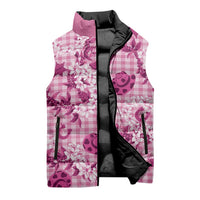 Mokihana Maile Ilima Leis Paniolo Palaka Sleeveless Puffer Jacket Hawaiian Omaomo Ulaula Spirit LT9 - Polynesian Pride
