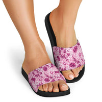 Mokihana Maile Ilima Leis Paniolo Palaka Slide Sandals Hawaiian Omaomo Ulaula Spirit LT9 - Polynesian Pride