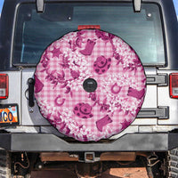 Mokihana Maile Ilima Leis Paniolo Palaka Spare Tire Cover Hawaiian Omaomo Ulaula Spirit LT9 Pink - Polynesian Pride