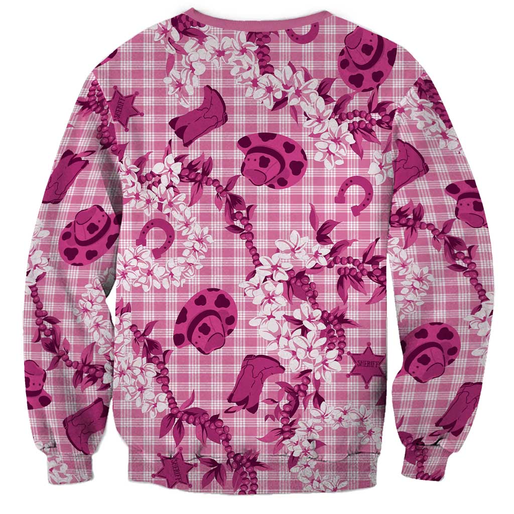 Mokihana Maile Ilima Leis Paniolo Palaka Sweatshirt Hawaiian Omaomo Ulaula Spirit - Polynesian Pride