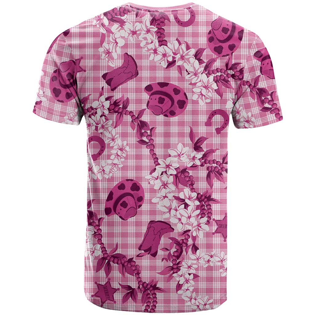 Mokihana Maile Ilima Leis Paniolo Palaka T Shirt Hawaiian Omaomo Ulaula Spirit LT9 - Polynesian Pride