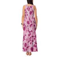 Mokihana Maile Ilima Leis Paniolo Palaka Tank Maxi Dress Hawaiian Omaomo Ulaula Spirit LT9 - Polynesian Pride