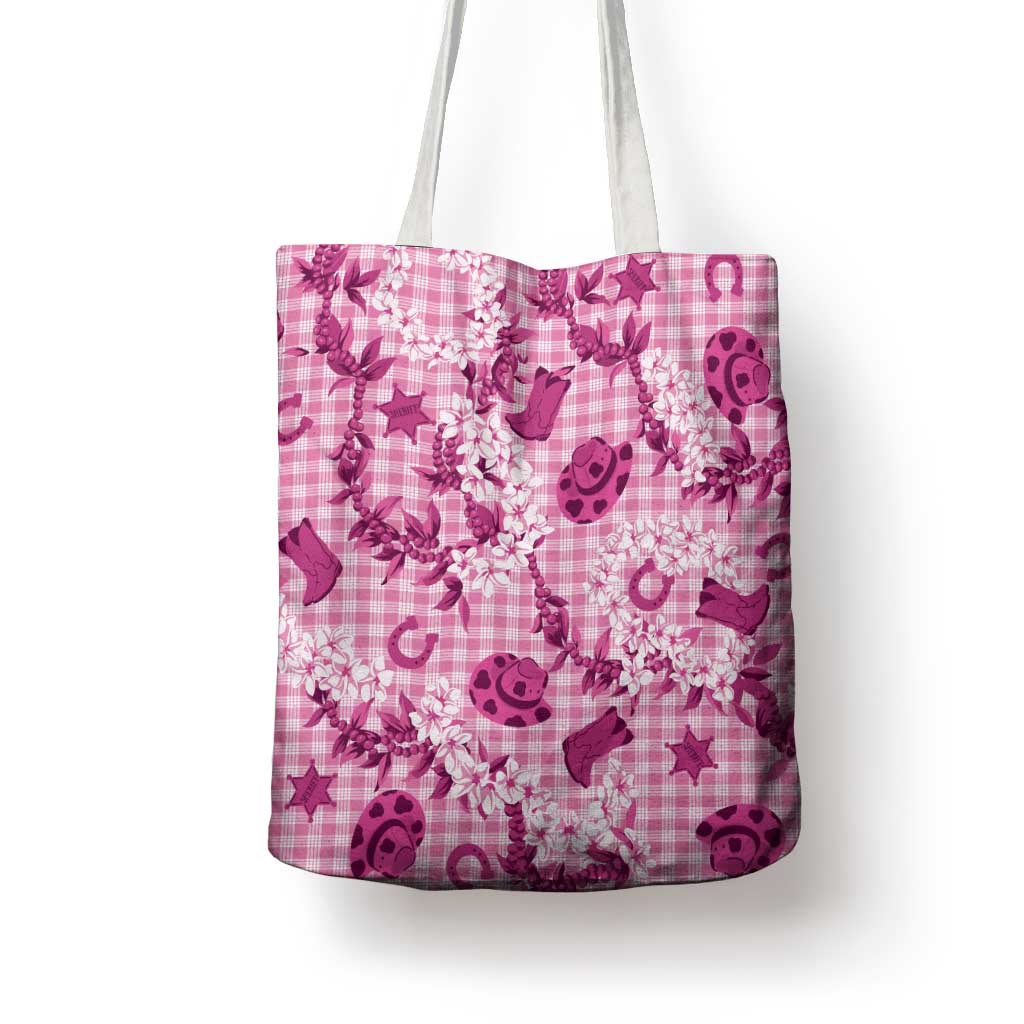 Mokihana Maile Ilima Leis Paniolo Palaka Tote Bag Hawaiian Omaomo Ulaula Spirit LT9 - Polynesian Pride