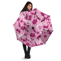 Mokihana Maile Ilima Leis Paniolo Palaka Umbrella Hawaiian Omaomo Ulaula Spirit LT9 - Polynesian Pride