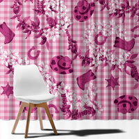 Mokihana Maile Ilima Leis Paniolo Palaka Window Curtain Hawaiian Omaomo Ulaula Spirit LT9 - Polynesian Pride