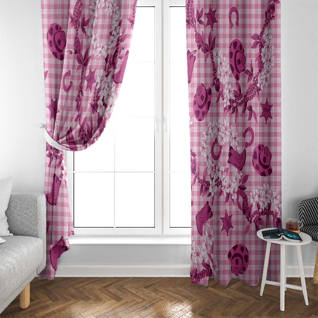 Mokihana Maile Ilima Leis Paniolo Palaka Window Curtain Hawaiian Omaomo Ulaula Spirit LT9 - Polynesian Pride