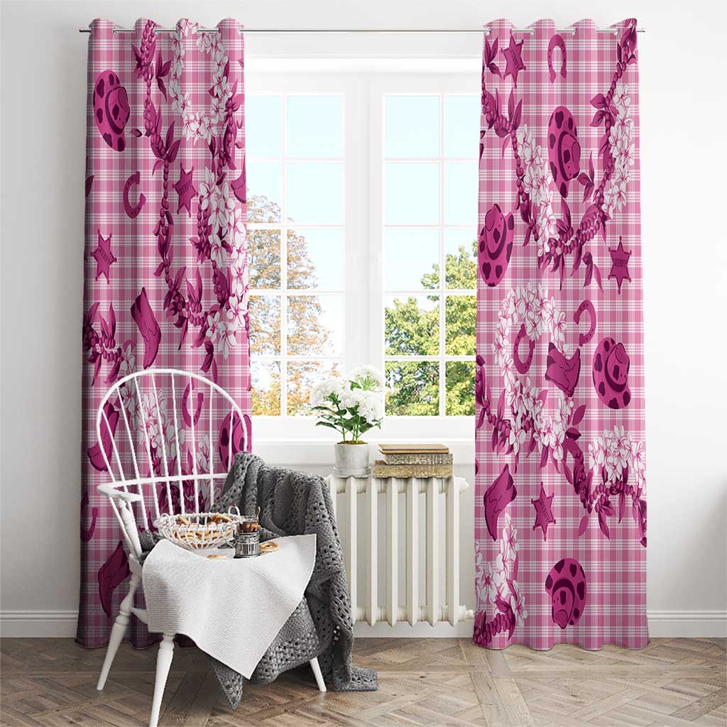 Mokihana Maile Ilima Leis Paniolo Palaka Window Curtain Hawaiian Omaomo Ulaula Spirit LT9 - Polynesian Pride