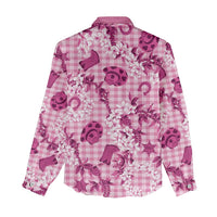 Mokihana Maile Ilima Leis Paniolo Palaka Women Casual Shirt Hawaiian Omaomo Ulaula Spirit - Polynesian Pride