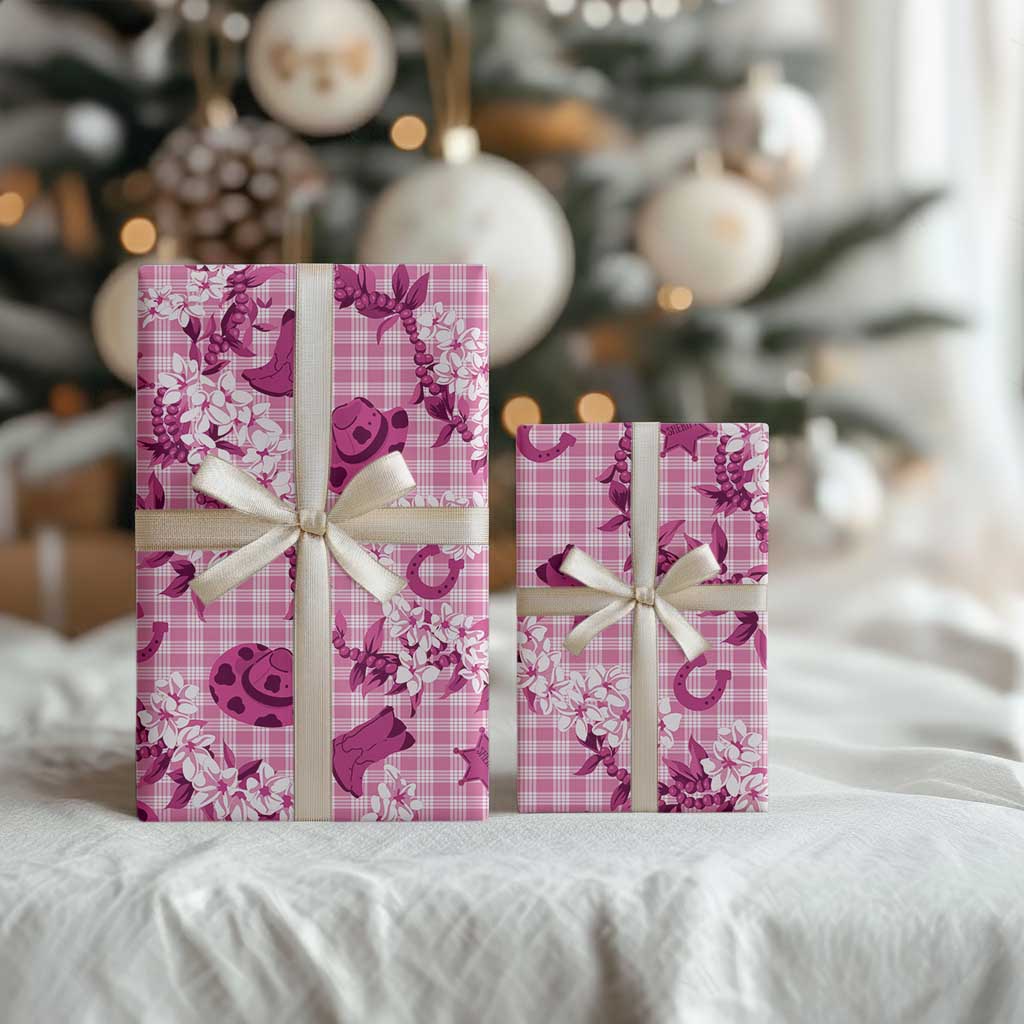 Mokihana Maile Ilima Leis Paniolo Palaka Wrapping Paper Hawaiian Omaomo Ulaula Spirit LT9 - Polynesian Pride