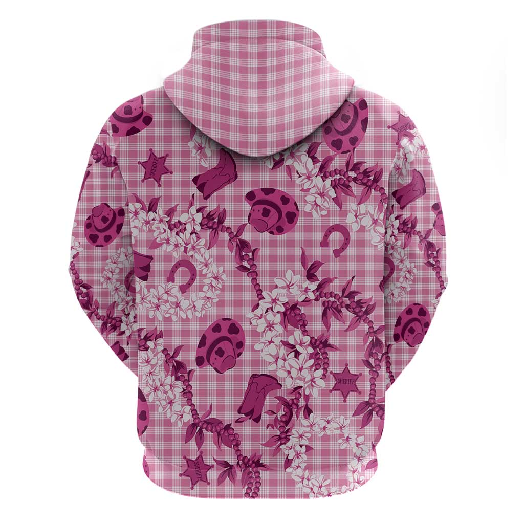 Mokihana Maile Ilima Leis Paniolo Palaka Zip Hoodie Hawaiian Omaomo Ulaula Spirit LT9 - Polynesian Pride
