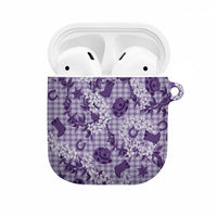 Mokihana Maile Ilima Leis Paniolo Palaka AirPods Case Hawaiian Poni Spirit LT9 Purple - Polynesian Pride