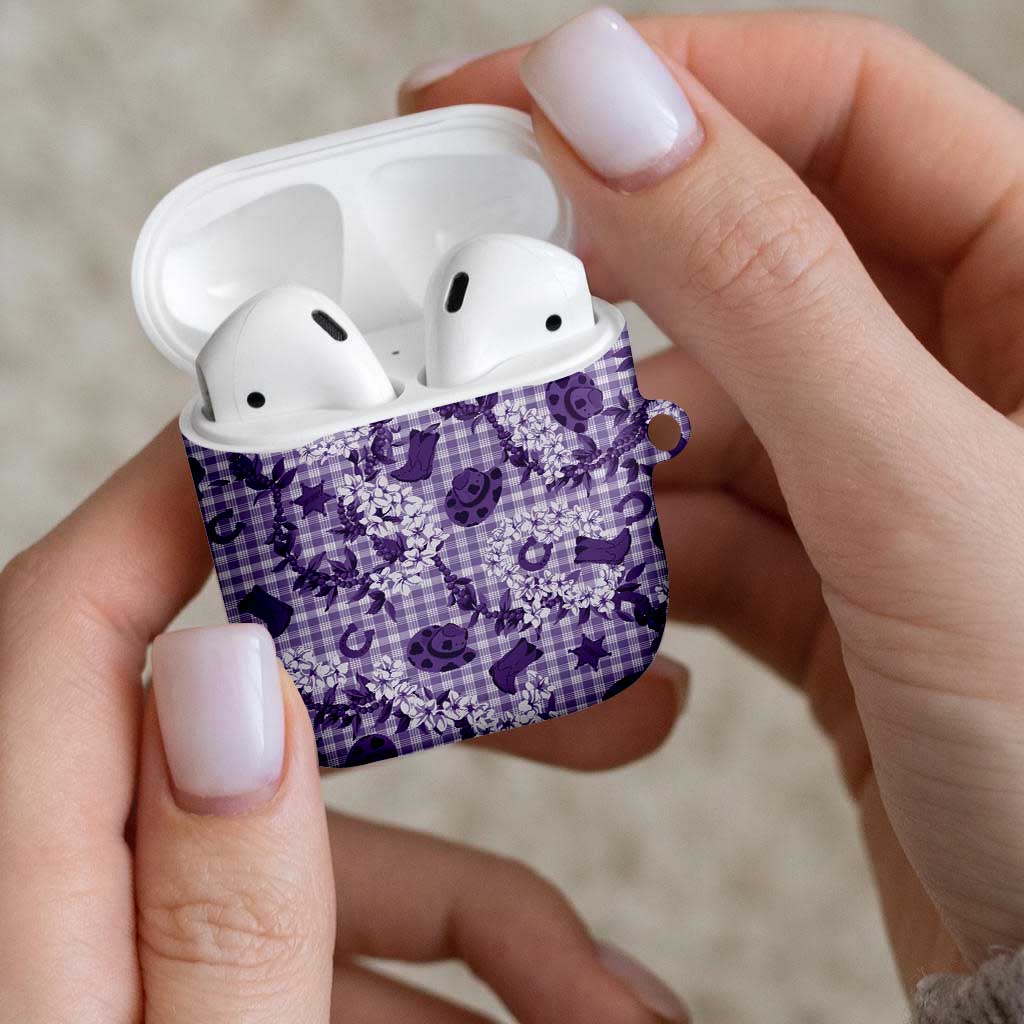 Mokihana Maile Ilima Leis Paniolo Palaka AirPods Case Hawaiian Poni Spirit LT9 - Polynesian Pride