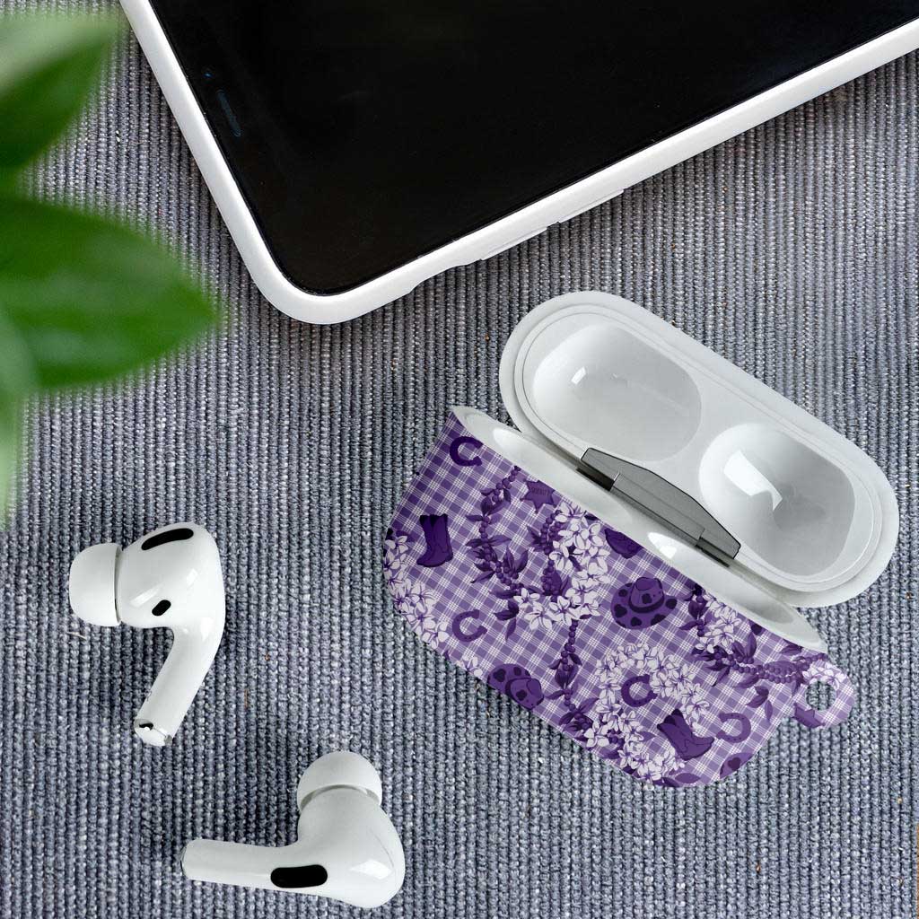 Mokihana Maile Ilima Leis Paniolo Palaka AirPods Case Hawaiian Poni Spirit LT9 - Polynesian Pride