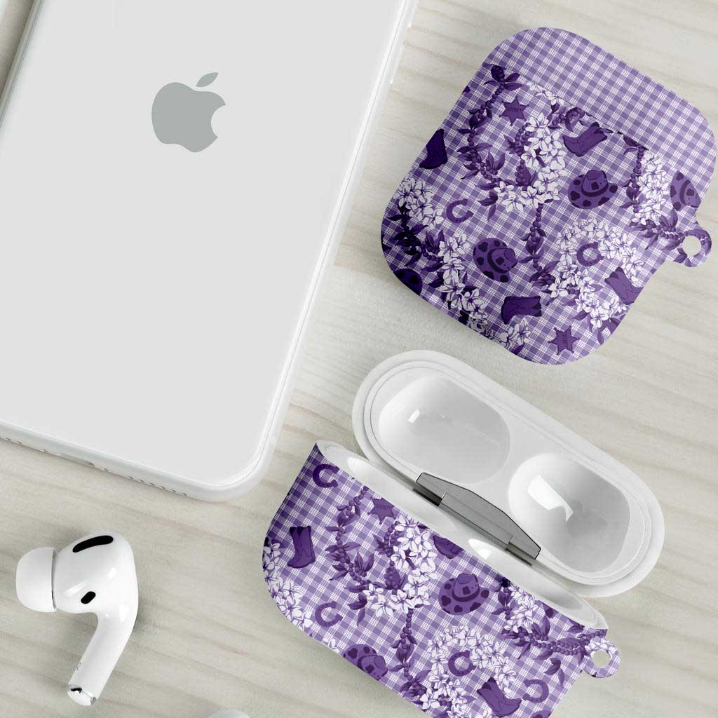 Mokihana Maile Ilima Leis Paniolo Palaka AirPods Case Hawaiian Poni Spirit LT9 - Polynesian Pride