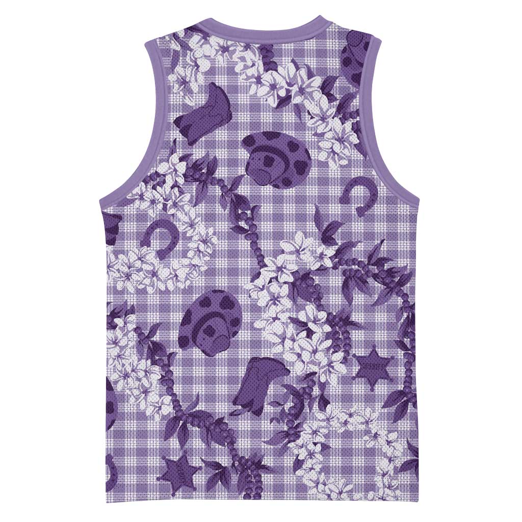 Mokihana Maile Ilima Leis Paniolo Palaka Basketball Jersey Hawaiian Poni Spirit LT9 - Polynesian Pride