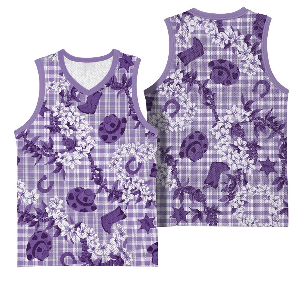 Mokihana Maile Ilima Leis Paniolo Palaka Basketball Jersey Hawaiian Poni Spirit LT9 - Polynesian Pride