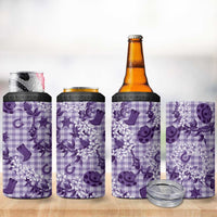 Mokihana Maile Ilima Leis Paniolo Palaka 4 in 1 Can Cooler Tumbler Hawaiian Poni Spirit LT9 - Polynesian Pride