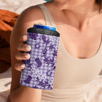Mokihana Maile Ilima Leis Paniolo Palaka 4 in 1 Can Cooler Tumbler Hawaiian Poni Spirit LT9 - Polynesian Pride