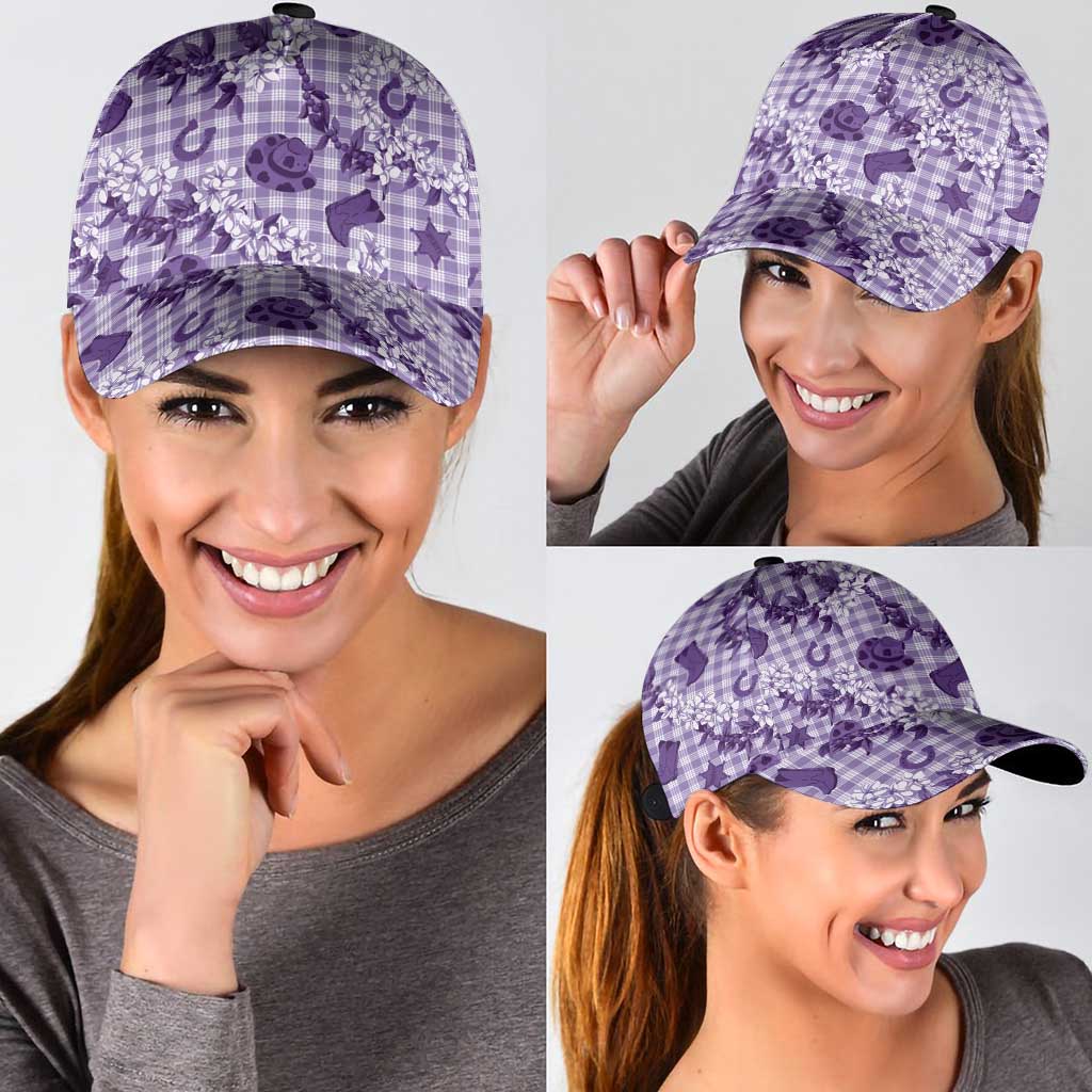 Mokihana Maile Ilima Leis Paniolo Palaka Classic Cap Hawaiian Poni Spirit - Polynesian Pride