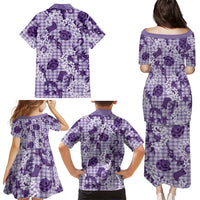 Mokihana Maile Ilima Leis Paniolo Palaka Family Matching Puletasi and Hawaiian Shirt Hawaiian Poni Spirit LT9 - Polynesian Pride