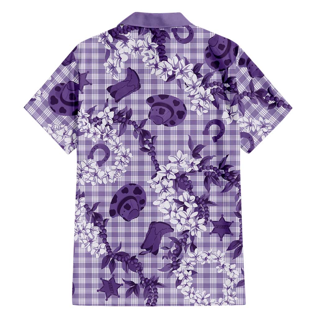 Mokihana Maile Ilima Leis Paniolo Palaka Family Matching Puletasi and Hawaiian Shirt Hawaiian Poni Spirit LT9 - Polynesian Pride
