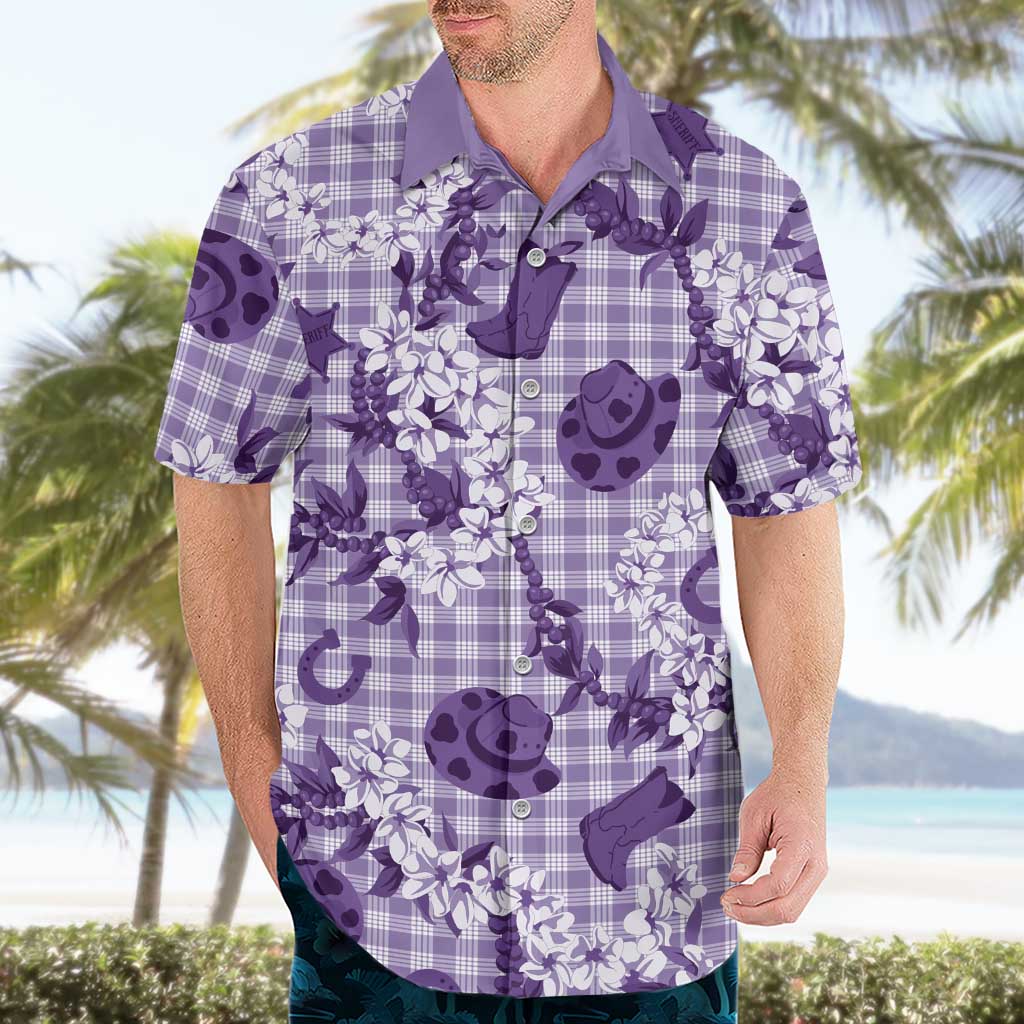 Mokihana Maile Ilima Leis Paniolo Palaka Hawaiian Shirt Hawaiian Poni Spirit LT9 - Polynesian Pride