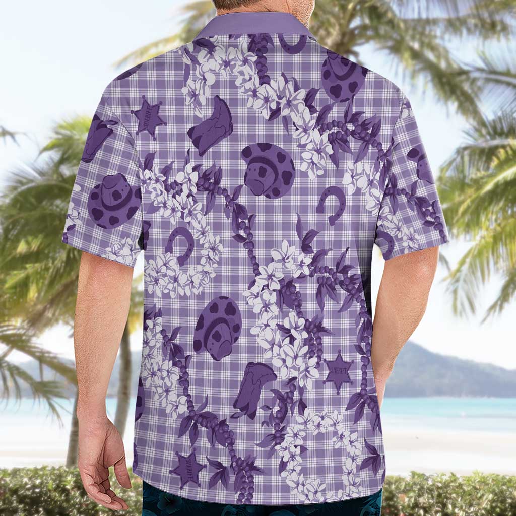 Mokihana Maile Ilima Leis Paniolo Palaka Hawaiian Shirt Hawaiian Poni Spirit LT9 - Polynesian Pride
