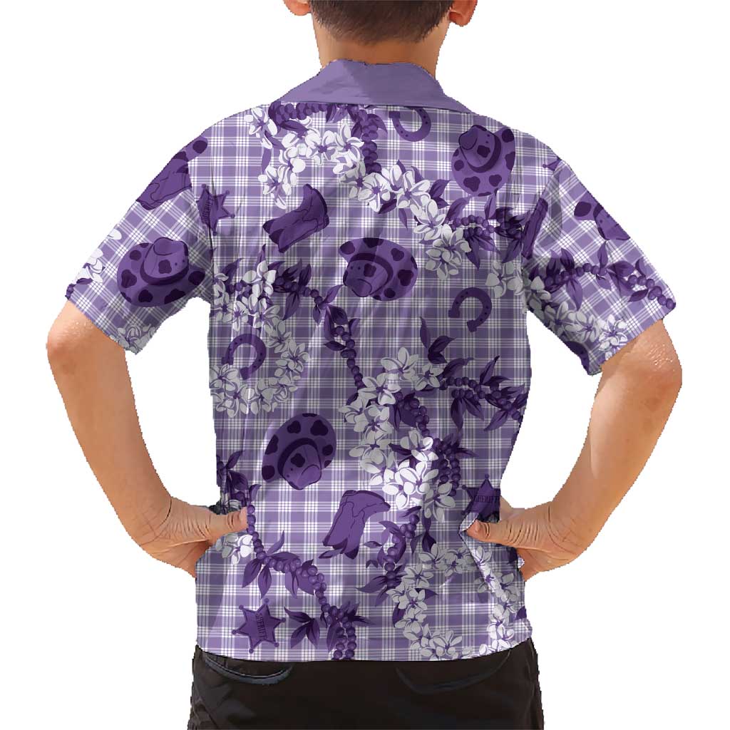 Mokihana Maile Ilima Leis Paniolo Palaka Hawaiian Shirt Hawaiian Poni Spirit LT9 - Polynesian Pride
