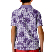 Mokihana Maile Ilima Leis Paniolo Palaka Kid Polo Shirt Hawaiian Poni Spirit LT9 - Polynesian Pride