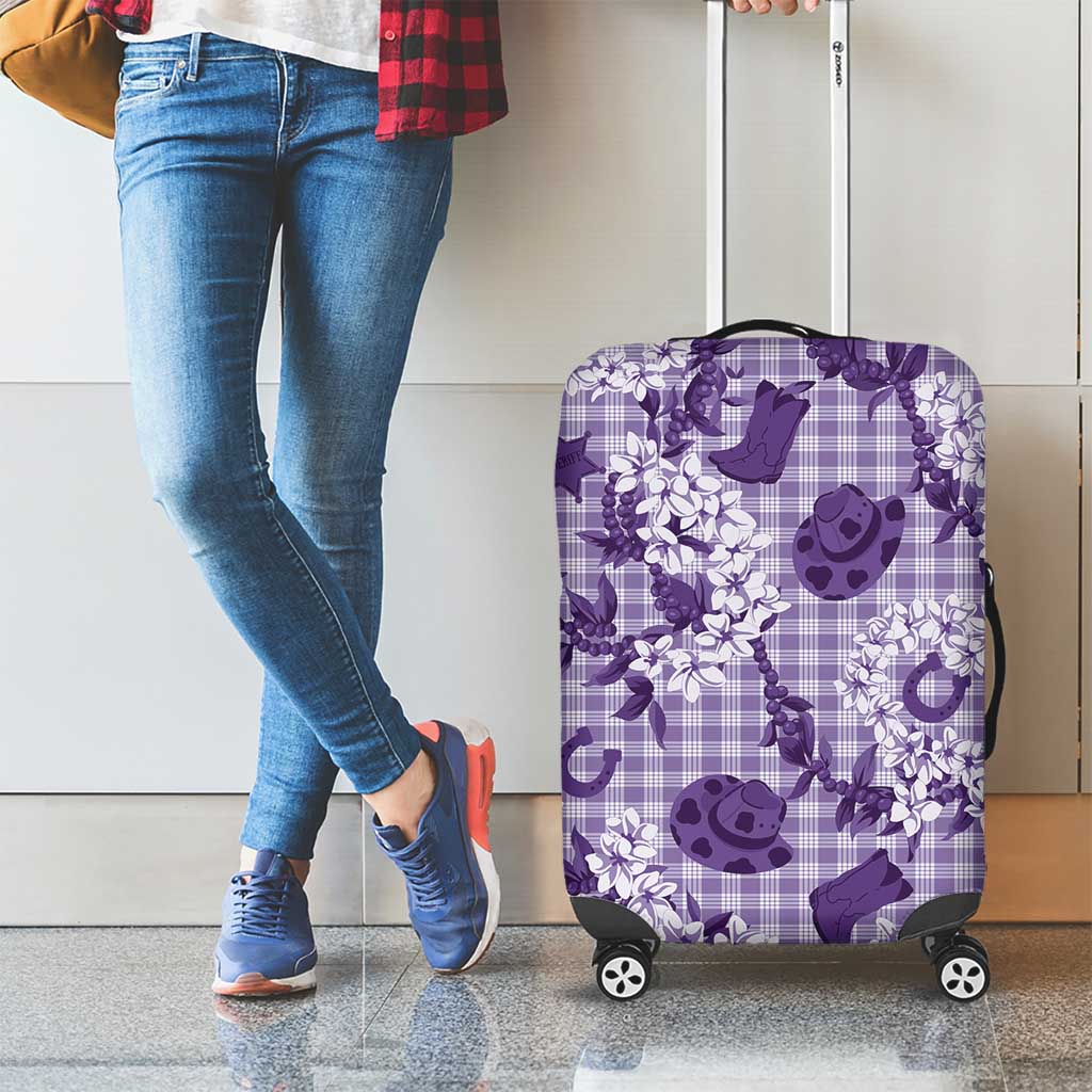 Mokihana Maile Ilima Leis Paniolo Palaka Luggage Cover Hawaiian Poni Spirit LT9 - Polynesian Pride