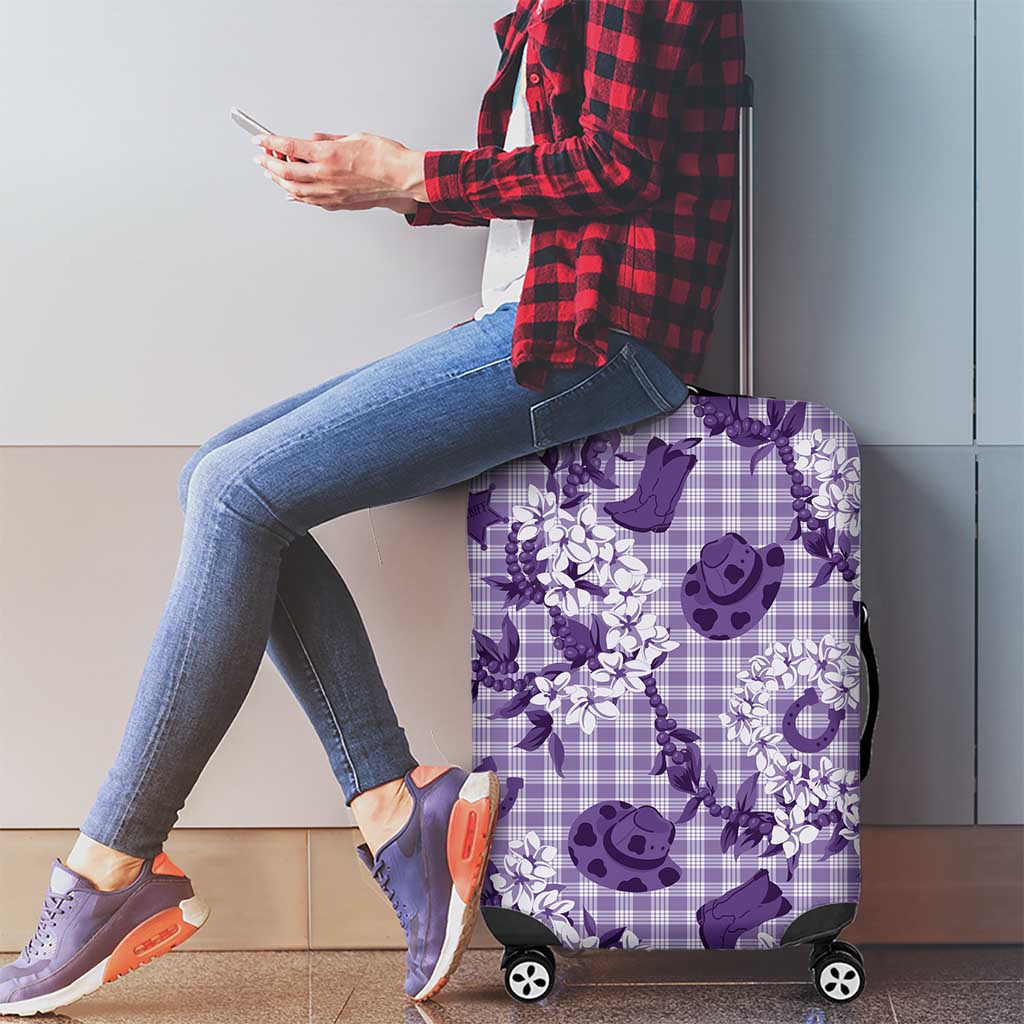 Mokihana Maile Ilima Leis Paniolo Palaka Luggage Cover Hawaiian Poni Spirit LT9 - Polynesian Pride