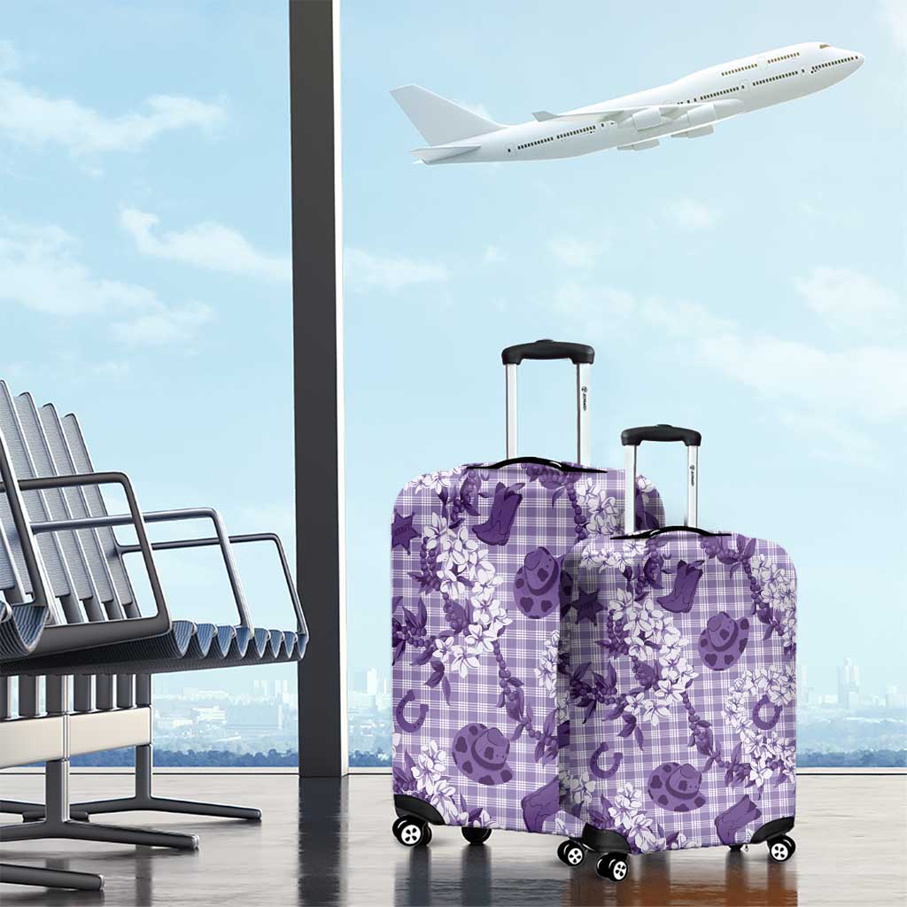 Mokihana Maile Ilima Leis Paniolo Palaka Luggage Cover Hawaiian Poni Spirit LT9 - Polynesian Pride