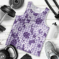 Mokihana Maile Ilima Leis Paniolo Palaka Men Tank Top Hawaiian Poni Spirit LT9 - Polynesian Pride