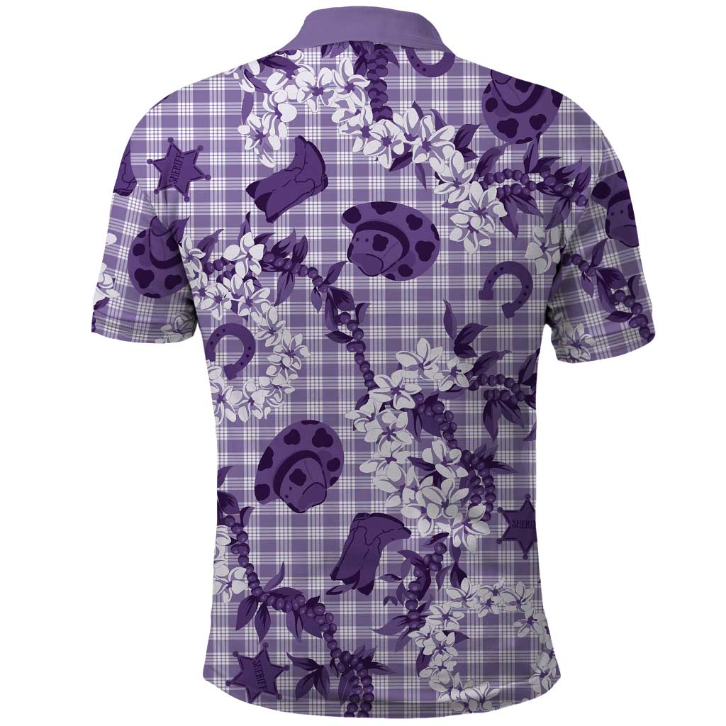 Mokihana Maile Ilima Leis Paniolo Palaka Polo Shirt Hawaiian Poni Spirit LT9 - Polynesian Pride