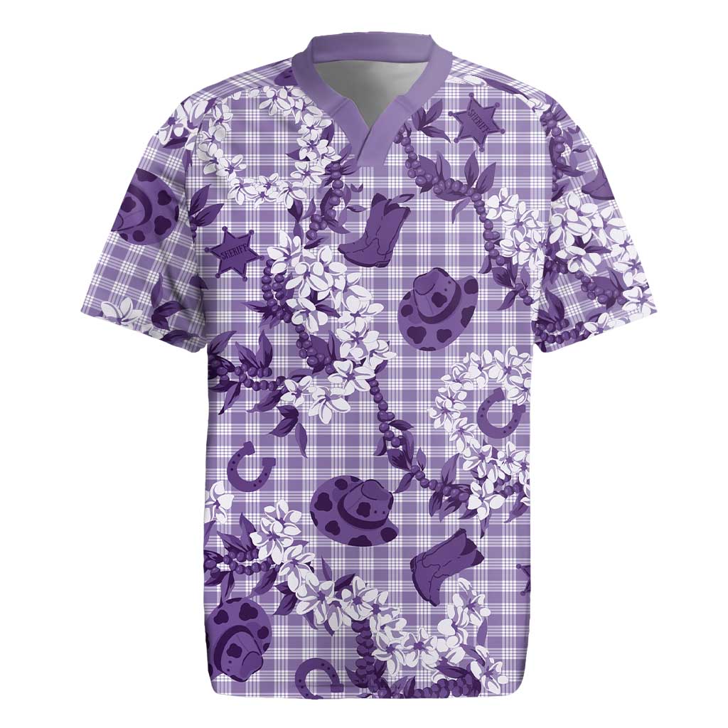 Mokihana Maile Ilima Leis Paniolo Palaka Rugby Jersey Hawaiian Poni Spirit - Polynesian Pride
