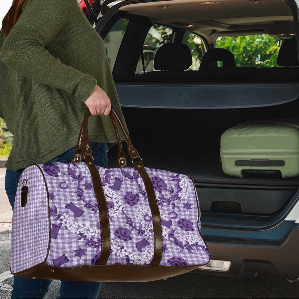 Mokihana Maile Ilima Leis Paniolo Palaka Travel Bag Hawaiian Poni Spirit LT9 - Polynesian Pride