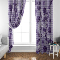 Mokihana Maile Ilima Leis Paniolo Palaka Window Curtain Hawaiian Poni Spirit - Polynesian Pride