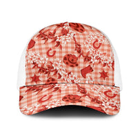 Mokihana Maile Ilima Leis Paniolo Palaka Baseball Net Cap Hawaiian Ulaula Spirit - Polynesian Pride