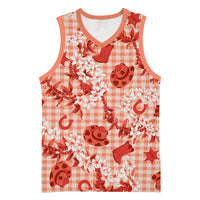 Mokihana Maile Ilima Leis Paniolo Palaka Basketball Jersey Hawaiian Ulaula Spirit LT9 Unisex Red - Polynesian Pride